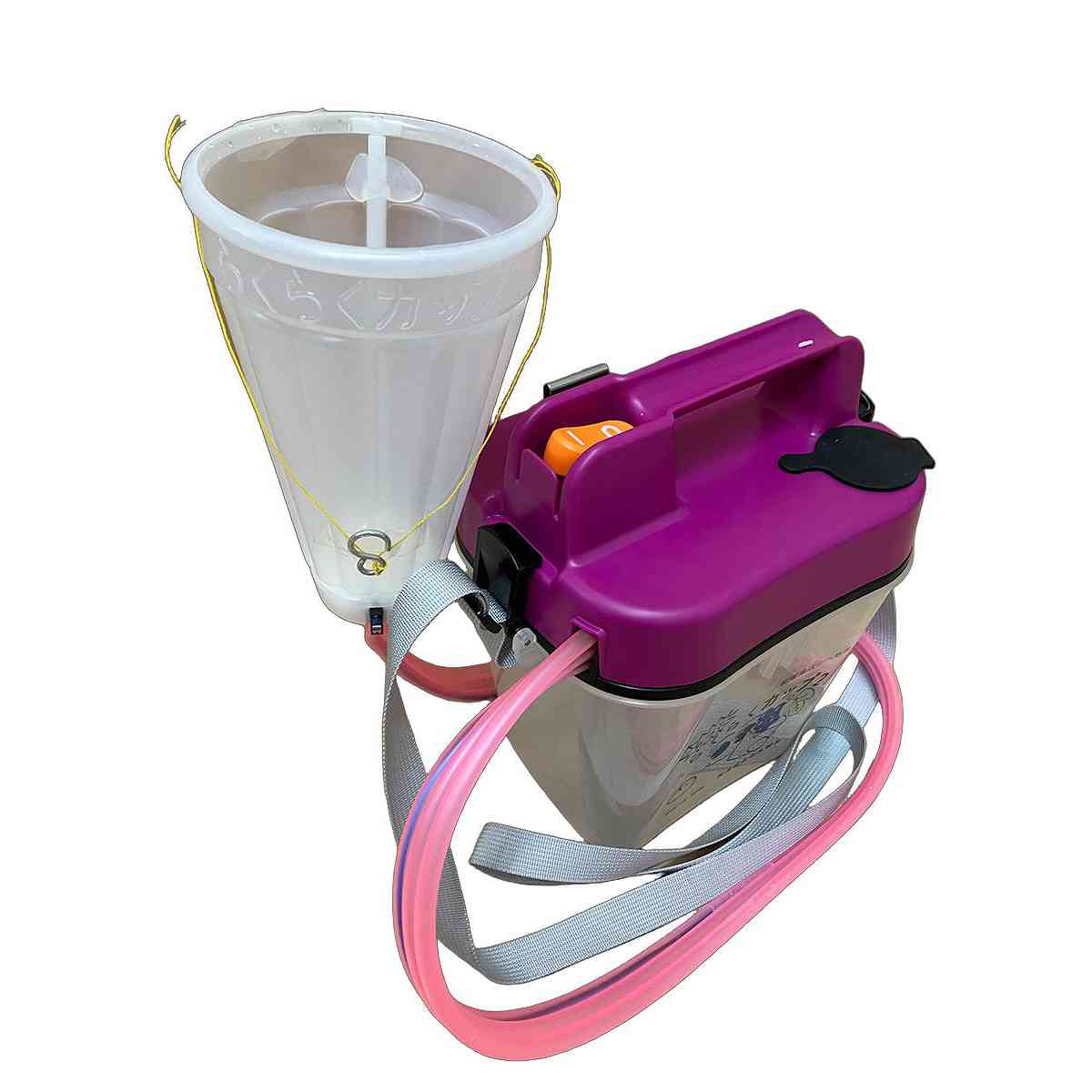 電池式 ジベレリン処理器 らくらくカップ3 (特大カップ付) 中川製作所 葡萄 生産 ぶどう ジベレリン処理 農業用 種なしぶどう栽培 ブドウ栽培｜イーハナス店