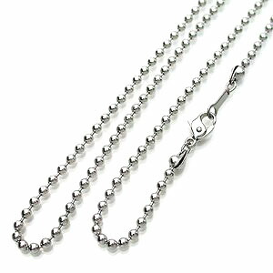 チタンネックレス ボール 50cm 幅2.4mm チェーン チタン 喜平ネックレス メンズ シルバー プラチナ 加工 金属アレルギー つけっぱなし アレルギー対応 ボールチェーン レディース チェーンネックレス チタンチェーン フック プレゼント ギフト Red string｜Red string