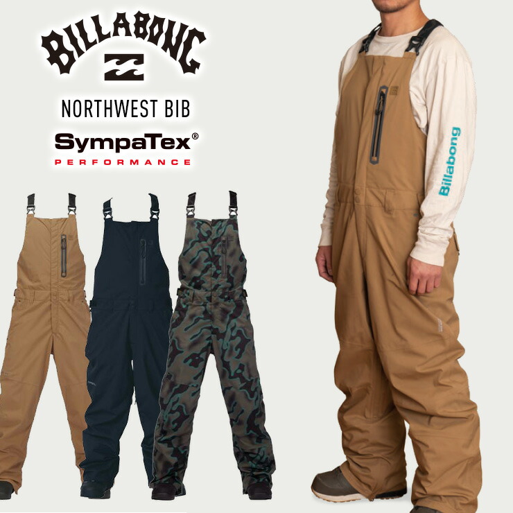 早期予約 2023 BILLABONG ビラボン NORTHWEST BIB ビブパンツ 男性用 スノーボード スノボー スキー パンツ ウェア