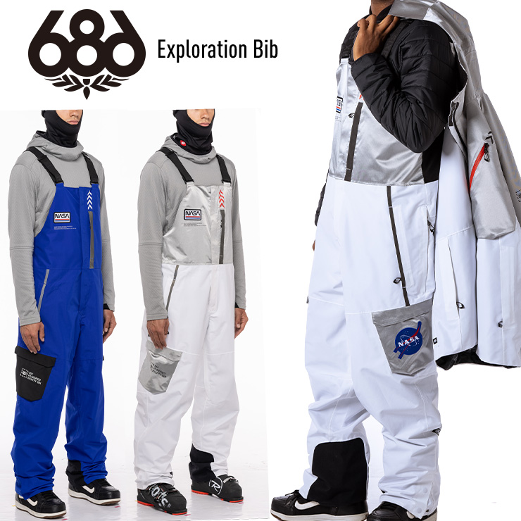 楽天市場】22-23 686 Exploration Bib スノーボードパンツ ビブパンツ