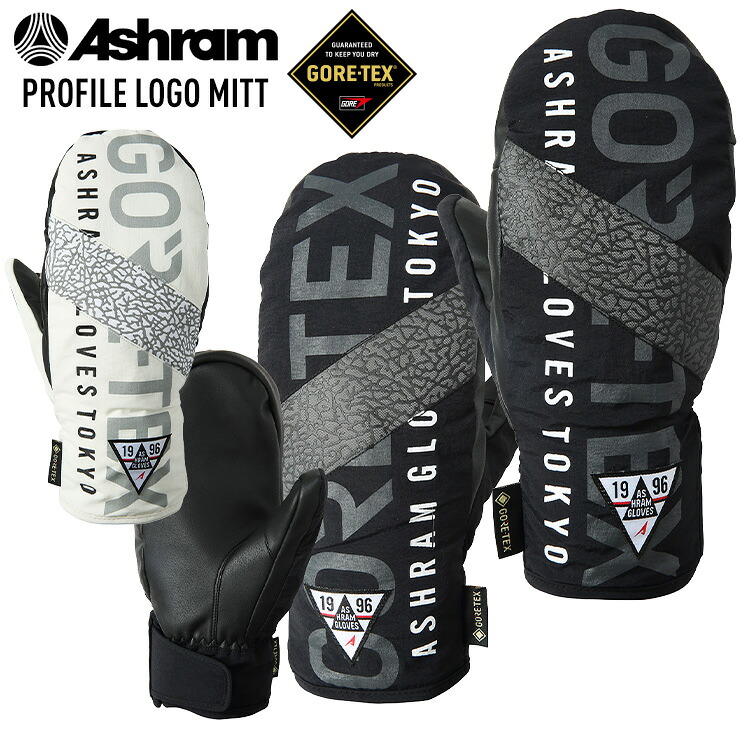 【超セール祭!!】2026 Ashram アシュラム PROFILE LOGO MITT プロファイルロゴミット ゴアテックス スノーボード グローブ ミトン スキーグローブ 【JSBCスノータウン】 7,796円