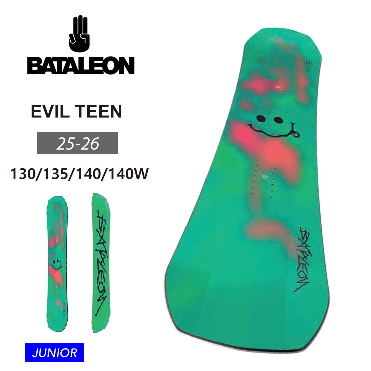 【無料ワックスサービス有】25-26 2026 BATALEON バタレオン EVILTEEN ジュニア スノーボード ｜JSBCスノータウン