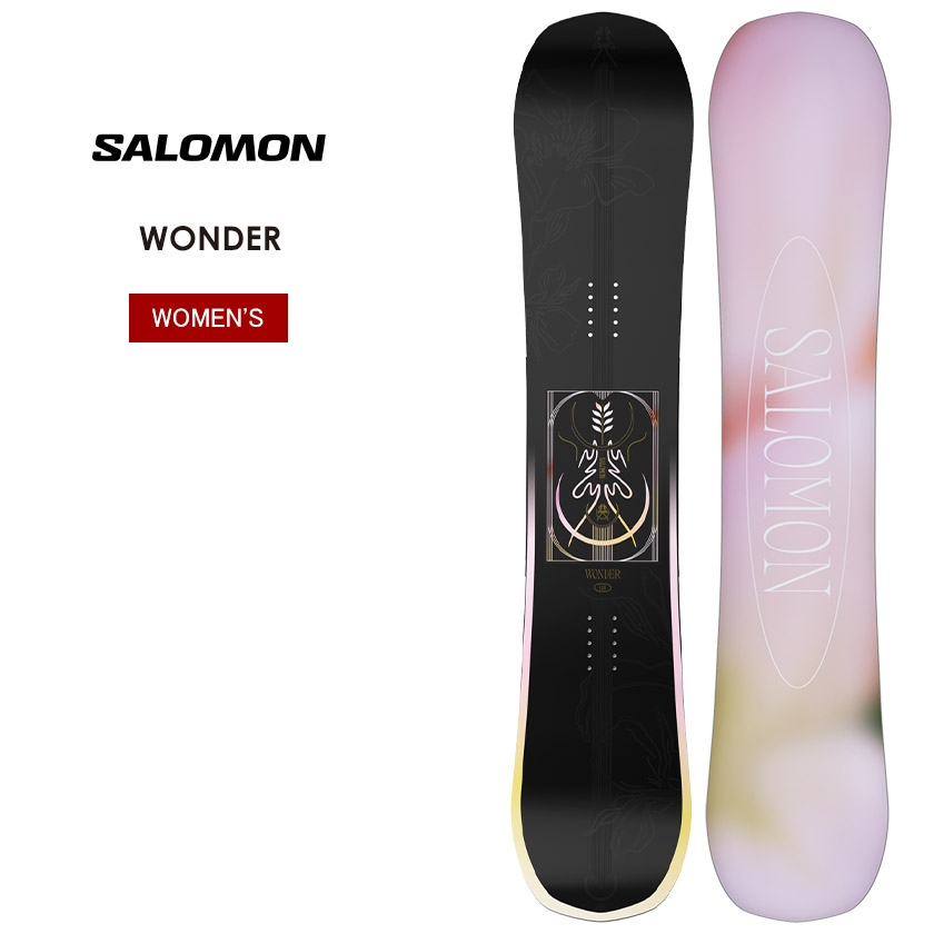 【無料ワックスサービス有】早期予約 26-27 2027 SALOMON サロモン WONDER ワンダー スノーボード 板 ハードギア｜JSBCスノータウン
