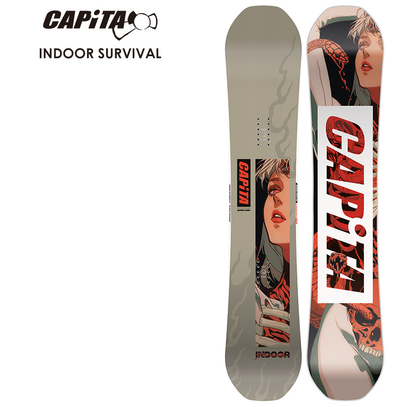 【無料ワックスサービス有】早期予約 26-27 2027 CAPITA キャピタ INDOOR SURVIVAL インドアサバイバル スノーボード 板 ハードギア｜JSBCスノータウン