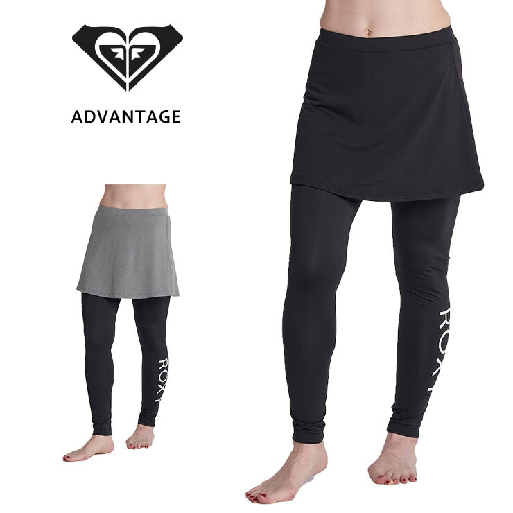 楽天市場】ロキシー スカート付きラッシュレギンス ROXY SKIRT