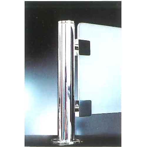 ガラススクリーンポール（ブースバー） Sタイプ 平二方 38mm x L400mm