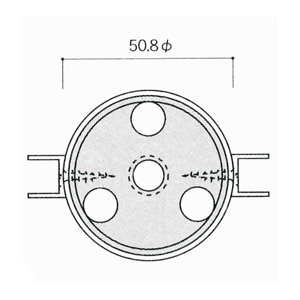 ガラススクリーンポール（チャンネルポール） Kタイプ 平二方 38mm x