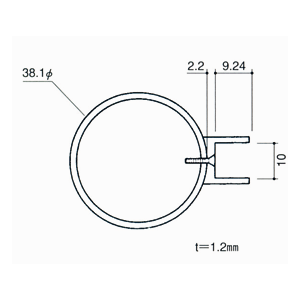 ガラススクリーンポール（ブースバー） Sタイプ 三方 32mm x L500mm