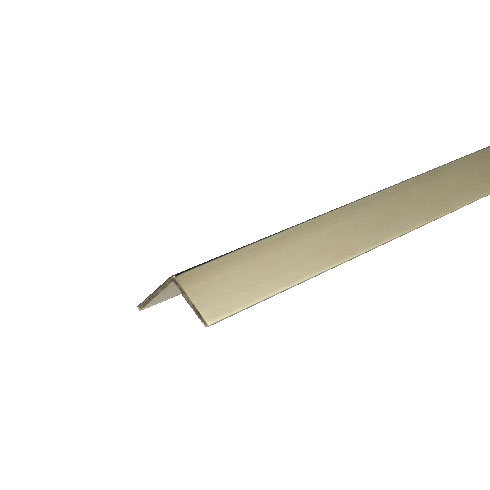 金管楽器一角 一角材 隅っこ材 L一角 L字 思切り 0.8x20x20x2000粍 ゴールド 磨き(#400)
