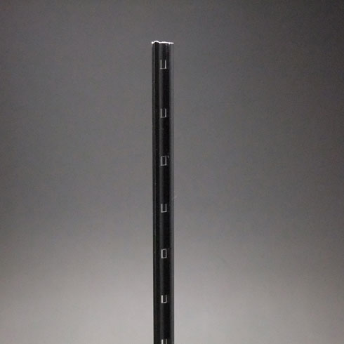 か細い棚柱（掘込用） KTR-5A 1820粍 黒いこと 40本容れもの入