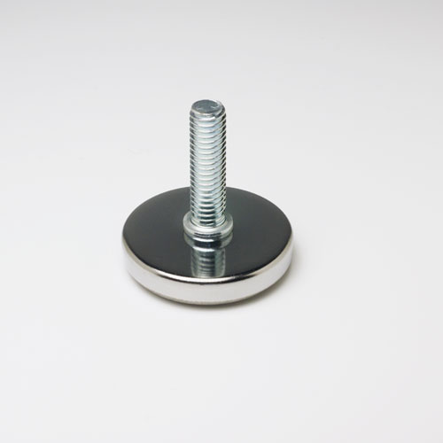 195円 直営店 DSPポール脚用 アジャスター 50mm クロームメッキ 樹脂底
