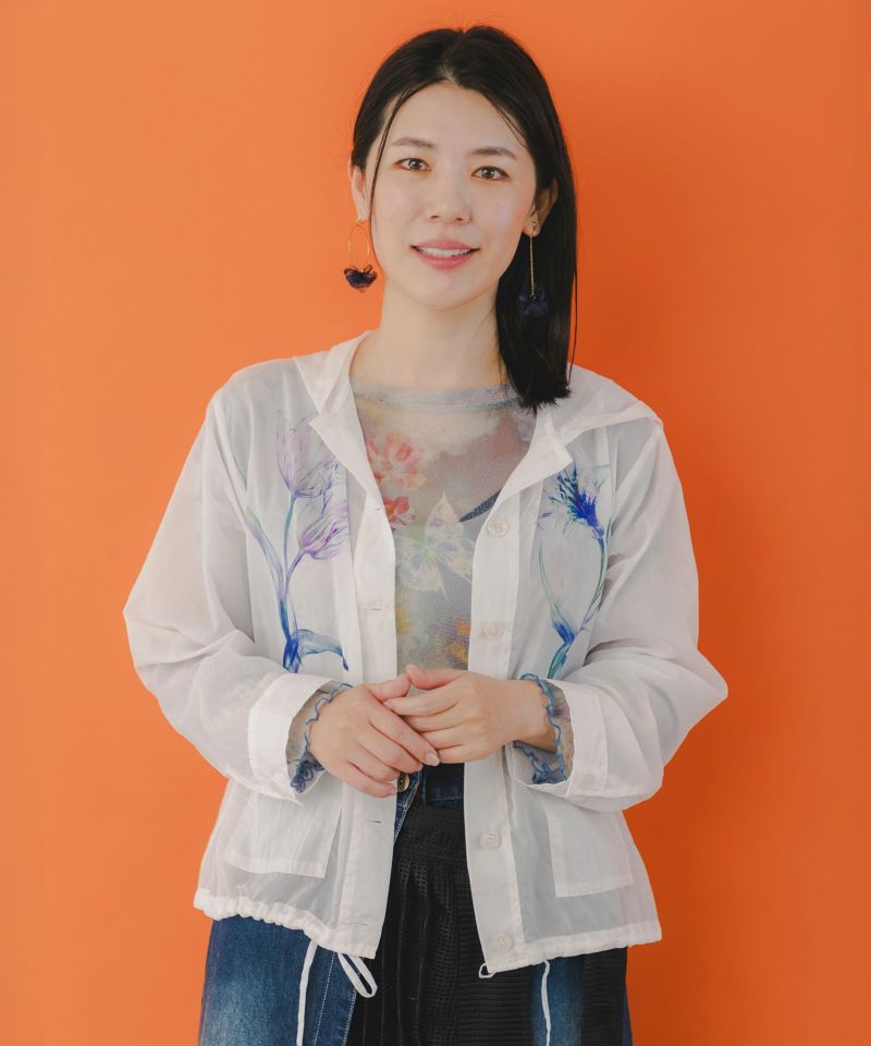 ＊イズスカラー　553212：星座モチーフ刺繍 デニムブルゾン 553212：星座モチーフ刺繍 デニムブルゾンの通販-ScoLar