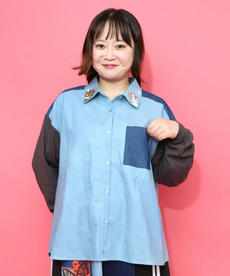 楽天市場】scolar スカラー 153687：チェックと総柄のアシメパッチ