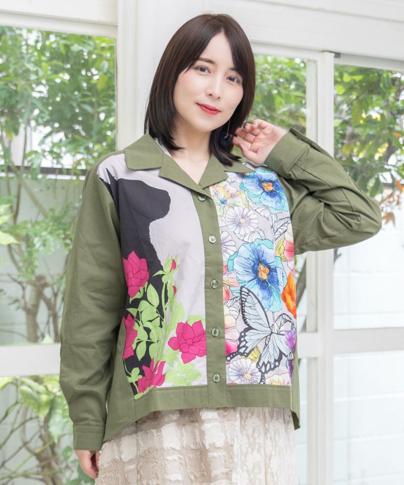 楽天市場】scolar スカラー 153687：チェックと総柄のアシメパッチ