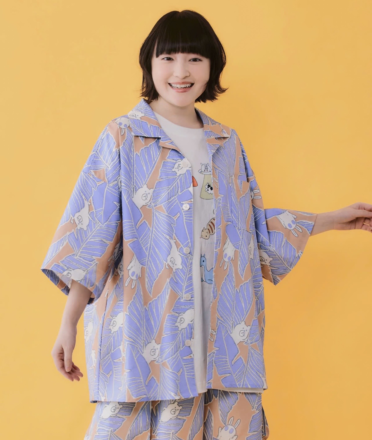 scolarparity  スカラーパリティー 362113：Parityキャラ トロピカル岩礁柄プルオーバー