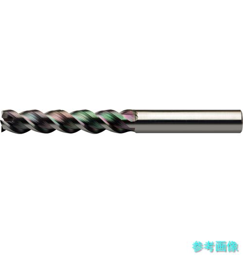 ユニオンツール DLC-ALES3080-2400 DLCCOAT3枚刃軽銀産業用真四角DLC-ALES 外径8×刃長24×全長70×シャンク径8