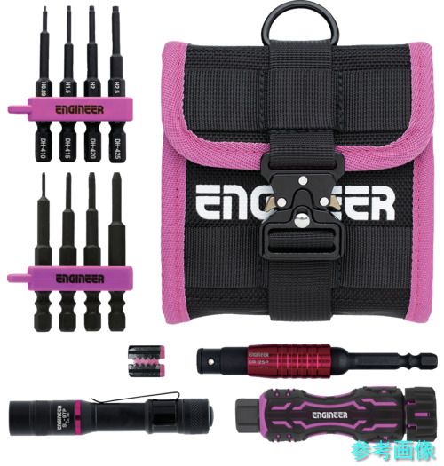 ENGINEER DXZ-43P ネジレスQセット PINK&BLACK 6点セット 六角対辺0.89、1.5、2、2.5MM