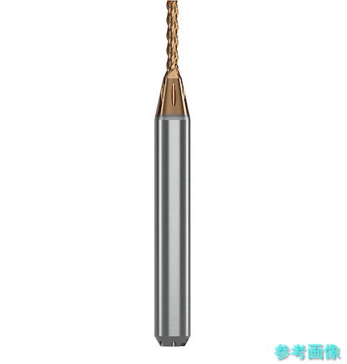 (GUHRING) 6809 0.790 3枚刃エンドミル 5xD 不等分割 RF100 Micro Diver 0.79mm