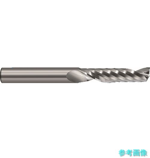 (GUHRING) 6935 8.000 アルミ用 1枚刃エンドミル ロング 無処理 8mm