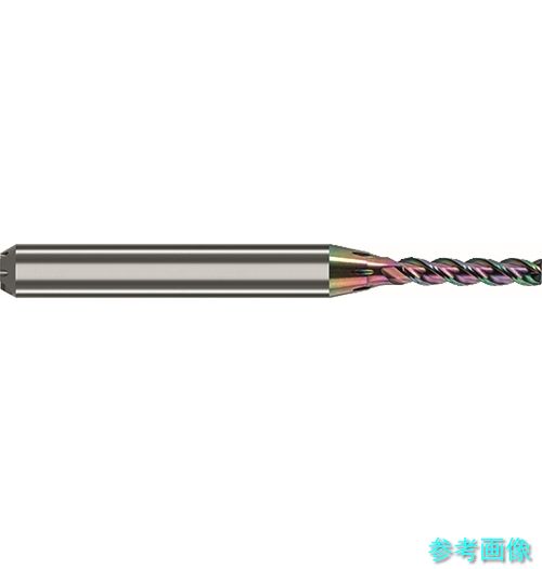 (GUHRING) 8070 1.000 軽銀用 3枚刃マイクロエンドミル 5xD Carbo+厚地の外套 1粍