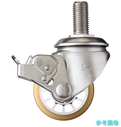 (ハンマー) 545SSA-BAU75 オールステンレス 低床式重荷重用 SAシリーズ ねじ込み 自在SP付 M20 ウレタンB車 75mm