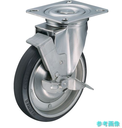 ハンマー 319S-RB200 Sシリーズオールステンレス自在SP付ゴム車200mm