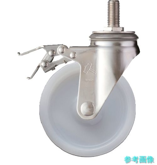 (ハンマー) 315SA-N150 SAシリーズオールステンレス 旋回式ナイロン車輪 150mm ストッパー付