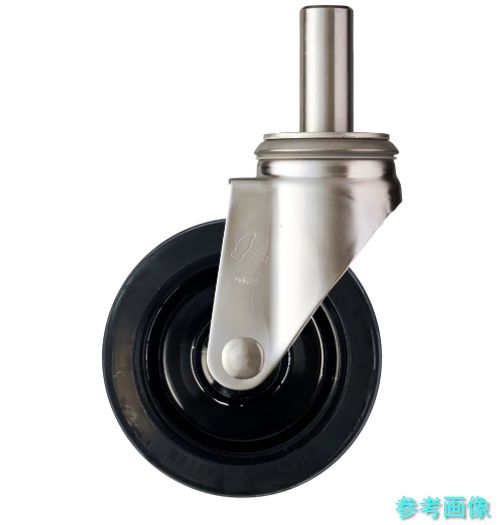 (ハンマー) 320SK-RBU150 SKシリーズオールステンレス 旋回式ゴム車輪(ローラーベアリング)150mm