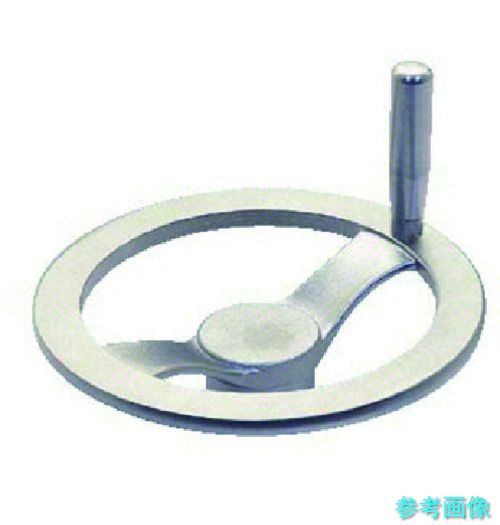 (イマオ) STH125-H16 ハンドル ステンレスツースポークハンドル車(加工付) ハンドル径125mm