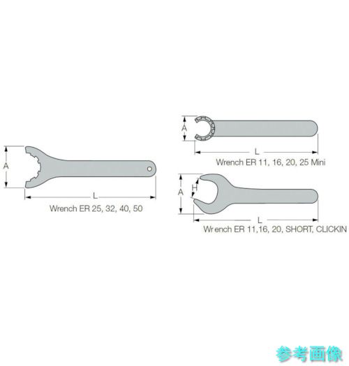 イスカル WRENCH ER20 MINI 部品 ERコレットチャック用レンチ 【1個】
