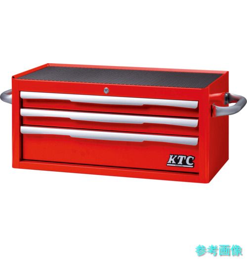 《個人宅配送不可》 (KTC) EKR-2003R フラットトップチェスト(3段3引出し)レッド｜イーキカイ　店 42,426円