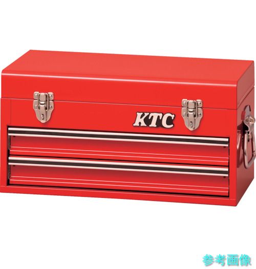 (KTC) SKX0102 ナローチェスト(2段2引出し)レッド