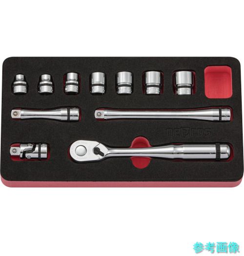 (nepros) NTB311BC 9.5sq.ソケットレンチセット(11点) (ケース無) (インチ) 6角｜イーキカイ　店