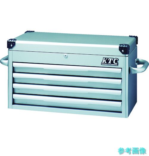 製造会社直送 (KTC) EKR-1004 トップチェスト(4段4抽き出し)しろがね色