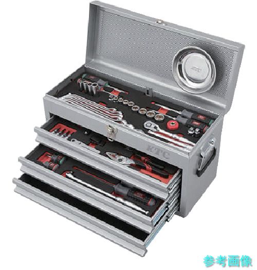 《人間宅送りとどける不可》 KTC SK3662XS 手道具仕掛ける チェストタイプ 66点 しろがね色