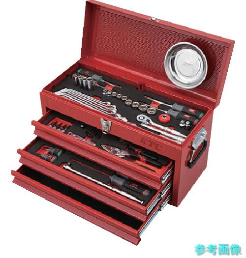 《個人宅配送不可》 KTC SK3662XR 工具セット チェストタイプ 66点 レッド