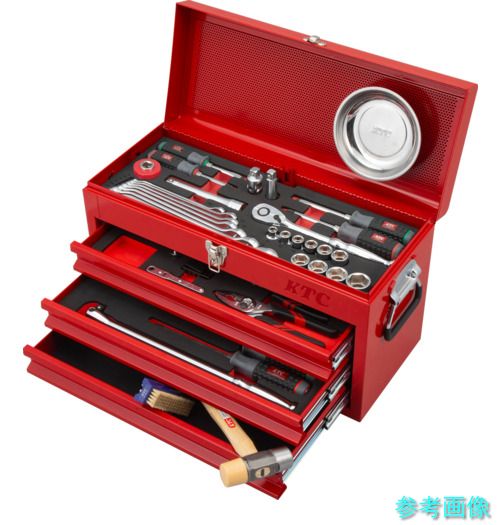 《人間宅送りとどける不可》 (KTC) SK46026XR 【2026SKSALE】 12.7sq.標準尺度書き割り[60点](3段3抽き出し)赤いこと (物の具書き割り)