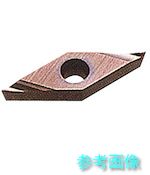 三菱 VBET110302R-SR(NX2525) 旋削中減らす用SRブレーカ付右得手勝手差しいれる サーメット NX2525 【10個】 電動・エア工具用アクセサリー-旋削用チップ