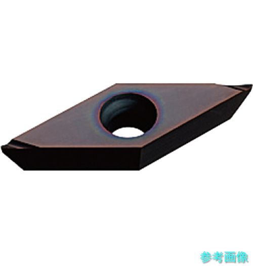 三菱 VPET110302ML-SRF(MS9025) P級インサート 難削材 S種 ISOインサート ポジ 35&deg;菱形 仕上げ切削 4|穴付き11&deg;ポジティブ マイナス公差 MS9025 【10個】｜イーキカイ　店