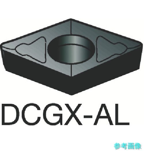 SANDVIK DCGX11T308-AL(H10) コロターン107 旋削用ポジチップ(130) H10 【10個】|イーキカイ 店