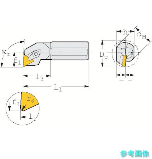 SANDVIK S25T-CTFPL 16 T-Max S ポジチップ用ボーリングバイト(210) 【1個】