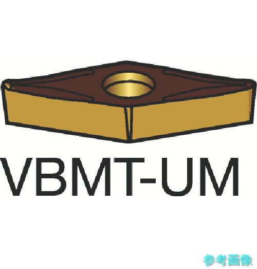 SANDVIK VBMT 16 04 04-UM(1525) コロターン107 旋削用ポジチップ(130) 1525 【10個】｜イーキカイ　店
