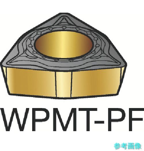 SANDVIK WPMT 04 02 02-PF(5015) コロターン111 旋削用ポジ・チップ(120) 5015 【10個】