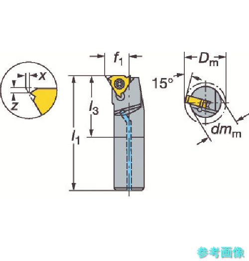 SANDVIK L166.0KF-16-1220-11B T-Max U-ロック ねじ切りボーリングバイト(480) 【1個】