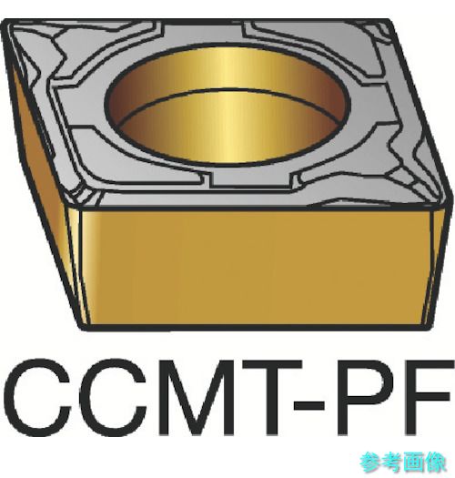 SANDVIK CCMT 09 T3 08-PF(5015) コロターン107 旋削用ポジ手当て(120) 5015 【10個】