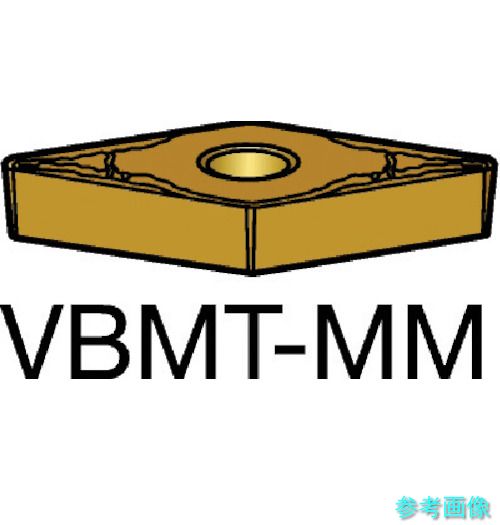 SANDVIK VBMT 16 04 12-MM(2015) コロターン107 旋削用ポジチップ(120) 2015 【10個】｜イーキカイ　店