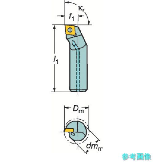 SANDVIK A12M-SCLPL 06 コロターン111 ポジチップ用ボーリングバイト(480) 【1個】