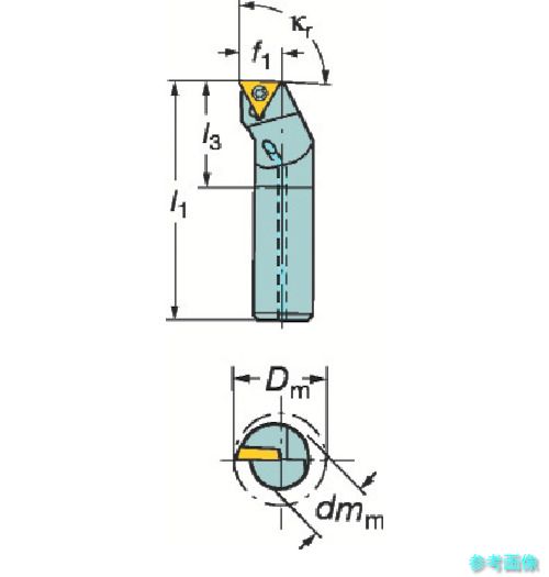 SANDVIK A25T-STFPL 16 コロターン111 ポジチップ用ボーリングバイト(480) 【1個】