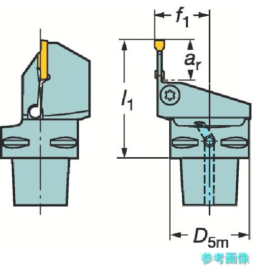 SANDVIK C5-RF123F10-35060B コロマントキャプト コロカット1・2用切り立てる単一のもの(410) 【1本】 DIY・工具-花・ガーデン・DIY