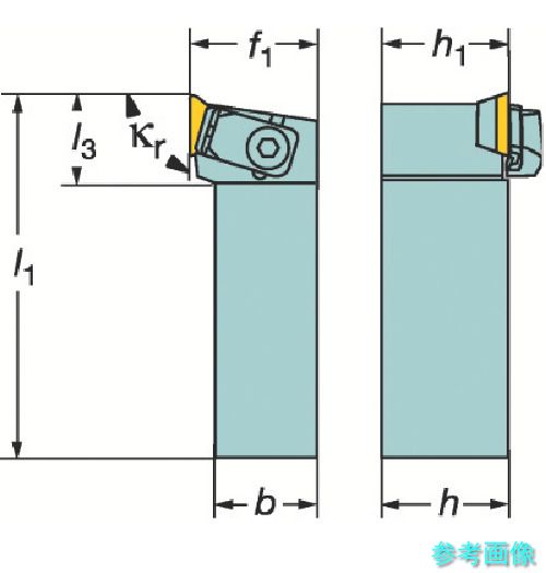 SANDVIK CTGPR 2525M 16 T-Max S ポジチップ用シャンクバイト(210) 【1個】